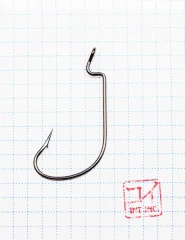 Крючок KOI OFFSET WORM , размер 4 (INT), цвет BN, офсетный (10 шт.)/100/