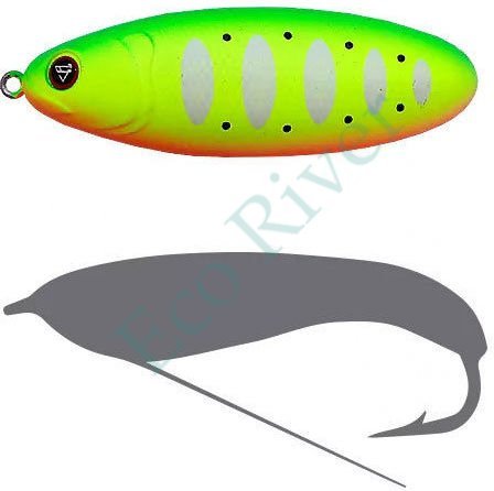 Блесна-незацепл. Sprut Bloody Woody Weedless Spoon 70S 15г/LGRTR1