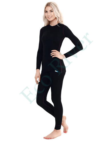 Комплект термо Saimaa X-Line женский черный/фиолетовая нить р.46