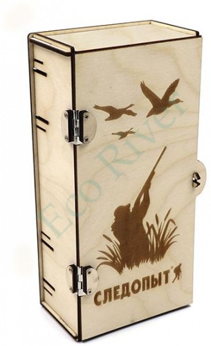 Коробка подарочная Следопыт из фанеры, 120х80х240 мм/10/
