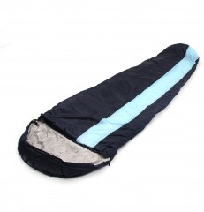 Спальный мешок-кокон Следопыт- Comfort, 230х80 см, ± 5%, до 0С, 3х слойный, цв.темно-синий/8/5/