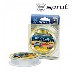 Леска Sprut Skyline FC Fluorocarbon Ice Tech PRO clear 0.501 30м