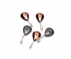 Мормышка паяная Яман Сердечко, вес 2,71 г, медь (уп. 5 шт.)