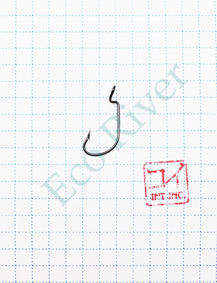 Крючок KOI OFFSET WORM , размер 6 (INT), цвет BN, офсетный (10 шт.)/125/