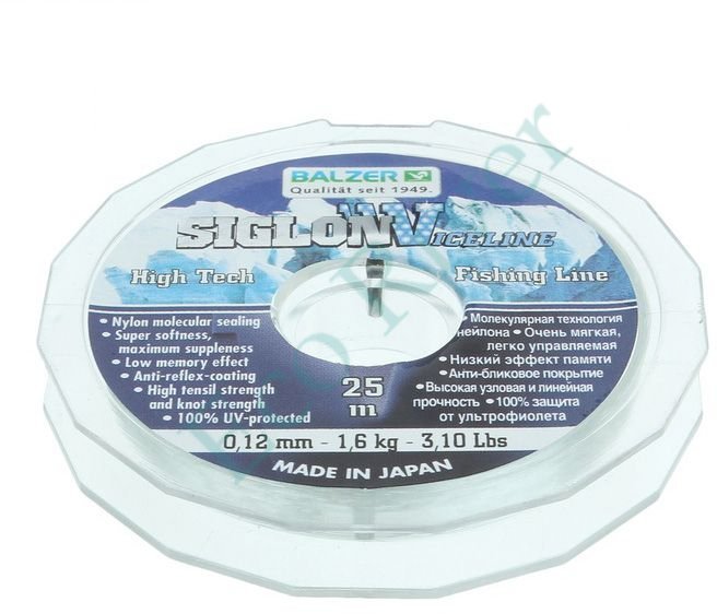 Леска Balzer Siglon W Ice Line 0.12 25м