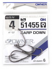 Крючок Owner Carp Down BC №4 6шт