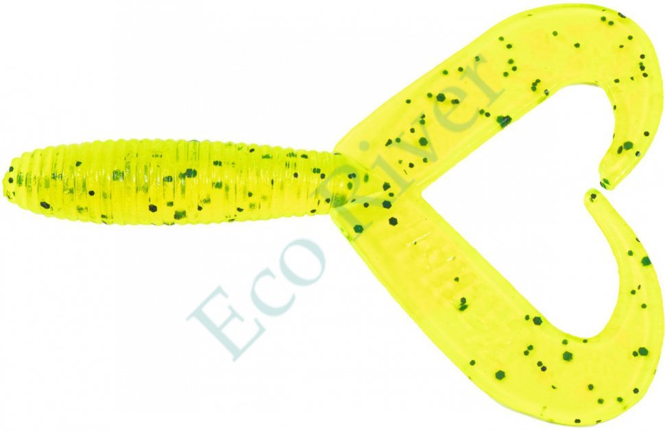 Твистер Yaman PRO Loop-Two, р.3 inch, цвет #10 - Green pepper (уп.5 шт)