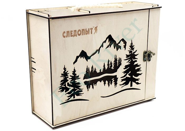 Коробка подарочная Следопыт из фанеры, 295х105х235 мм/12/