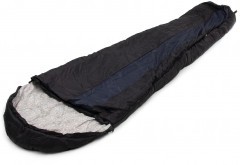 Спальный мешок-кокон Следопыт- Comfort, 230х80 см, ± 5%, до 0С, 3х слойный, цв.черный/8/5/