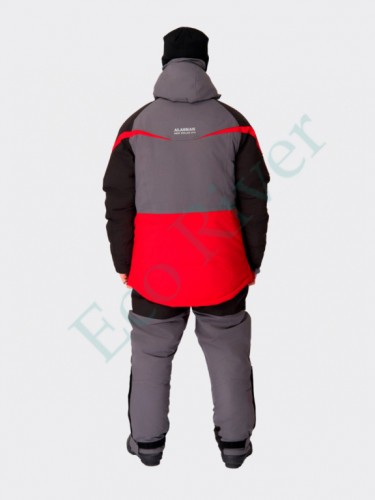 Костюм зимний Alaskan NewPolar M11 S красн/сер/черн (куртка+полукомб.)