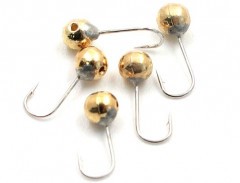 Мормышка вольфрамовая Яман Шар с отв, р.3, вес 0,30 цв.золото(уп.5 шт.)