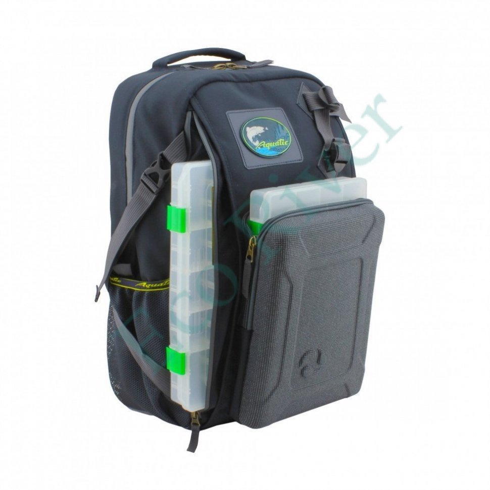 Рюкзак Aquatic РК-02С с коробками FisherBox синий