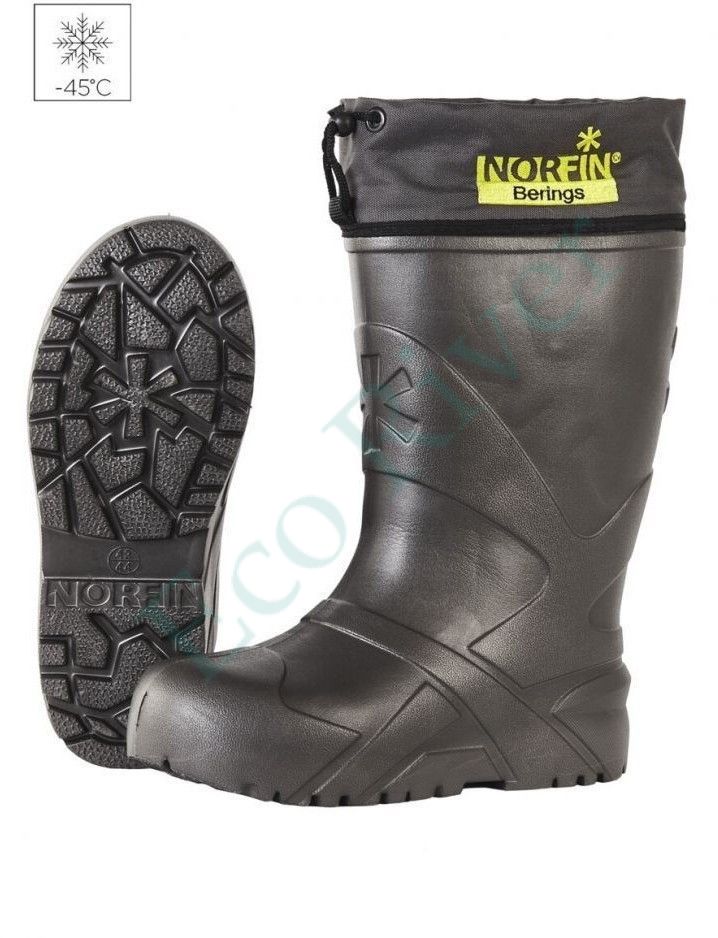 Сапоги зимние Norfin Berings с манж. антрац. -45C EVA р.38-39