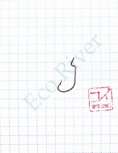 Крючок KOI OFFSET WORM , размер 8 (INT), цвет BN, офсетный (10 шт.)/125/