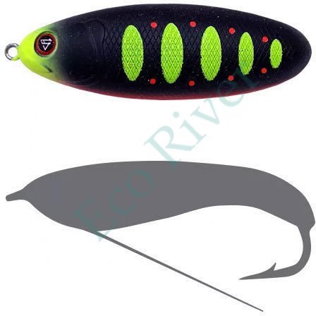 Блесна-незацепл. Sprut Bloody Woody Weedless Spoon 70S 15г/MBKLTR
