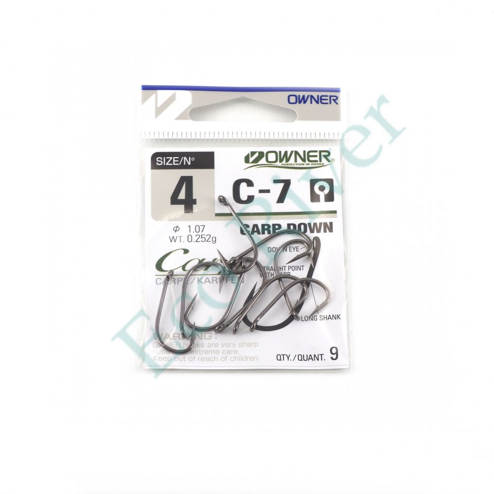 Крючок Owner Carp Down BC №4 9шт
