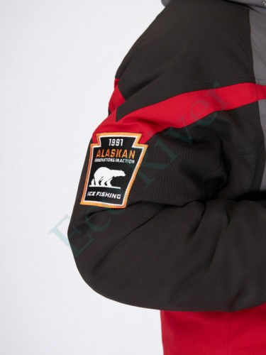 Костюм зимний Alaskan NewPolar M11 M красн/сер/черн (куртка+полукомб.)