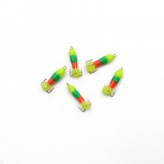 Мормышка вольф. безнасадочная Яман Черт с петлей (длинный) Светофор, d-2 мм, вес 0,5 г, подвеска и