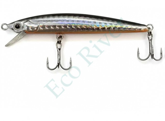 Воблер Namazu Ev-eye, L-80мм, 5г, минноу, медленно тонущий (0-0,5м), цвет №5/200/