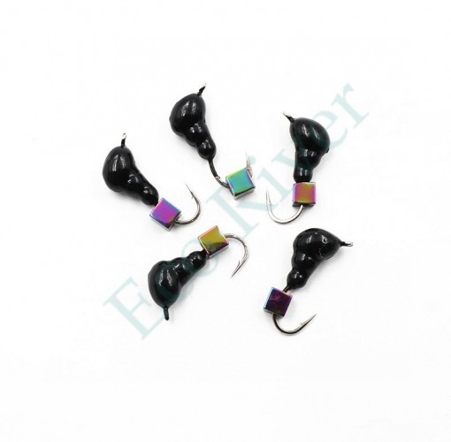 Мормышка безнасадочная Яман Муравей с ушком, вес 1 г, кубик хамелеон (уп. 5 шт.)