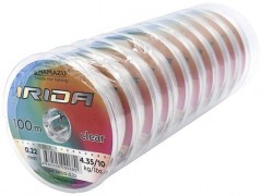 Леска Namazu Irida,  L-100 м, d-0,22 мм, test-4,35 кг, прозрачная (уп. 10 шт.)/200/