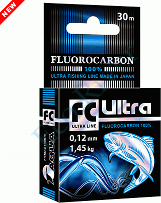Леска Aqua FC Ultra Fluorocarbon 0.25 30м