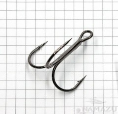 Крючок Namazu «Round treble», размер 3/0 (INT), цвет BN, тройник (50 шт.)/132/72/