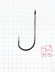 Крючок KOI ROUND BEND WORM , размер 4/0 (INT), цвет BN (10 шт.)/65/