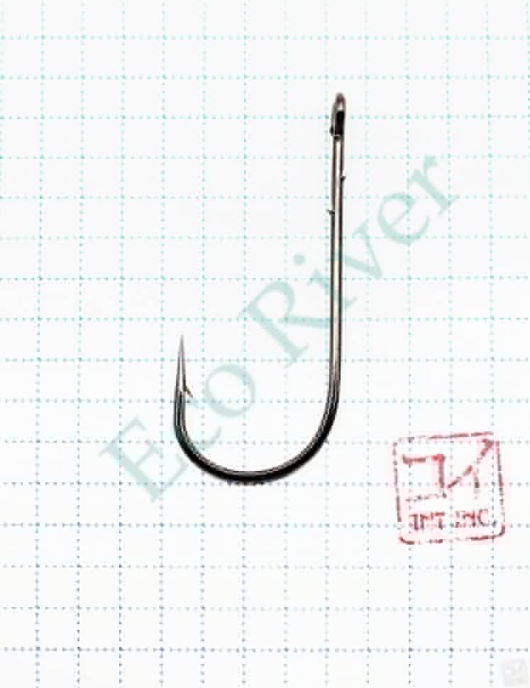 Крючок KOI ROUND BEND WORM , размер 4/0 (INT), цвет BN (10 шт.)/65/