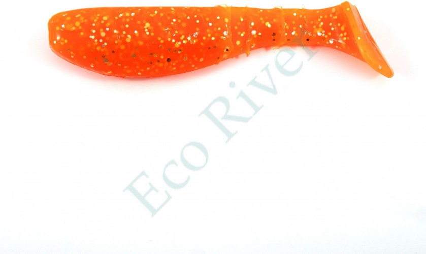 Виброхвост Yaman PRO Boost Up, р.2,5 inch, цвет #03 - Carrot gold flake (уп. 6 шт.)