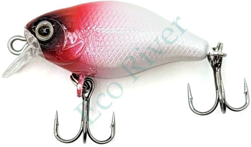 Воблер Namazu Heady Crank, L-40мм, 4,3г, крэнк, медленно тонущий (0-1,5м), цвет №1/200/