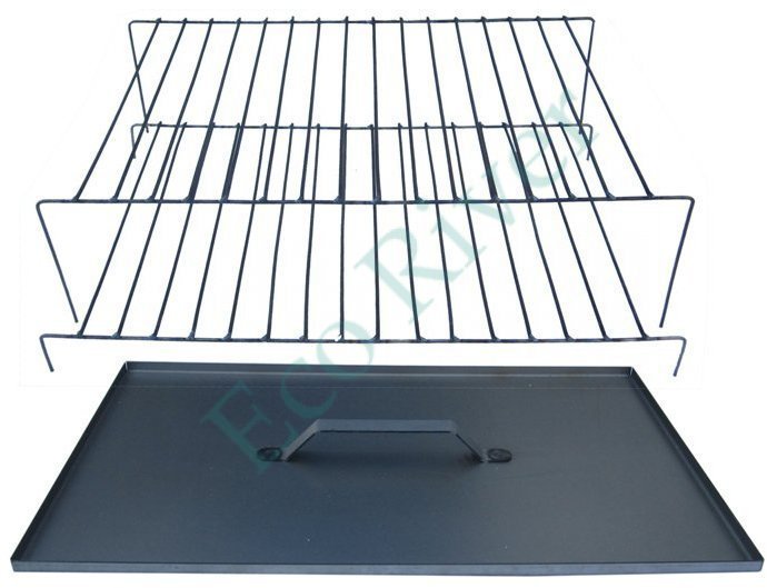 Коптильня Тонар 2-х ярусная с поддоном для сбора жира 450*280*240 сталь 1.5мм К-001