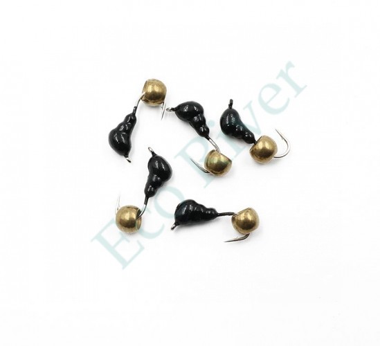 Мормышка безнасадочная Яман Муравей с ушком, вес 0,45 г, шарик латунный (уп. 5 шт.)