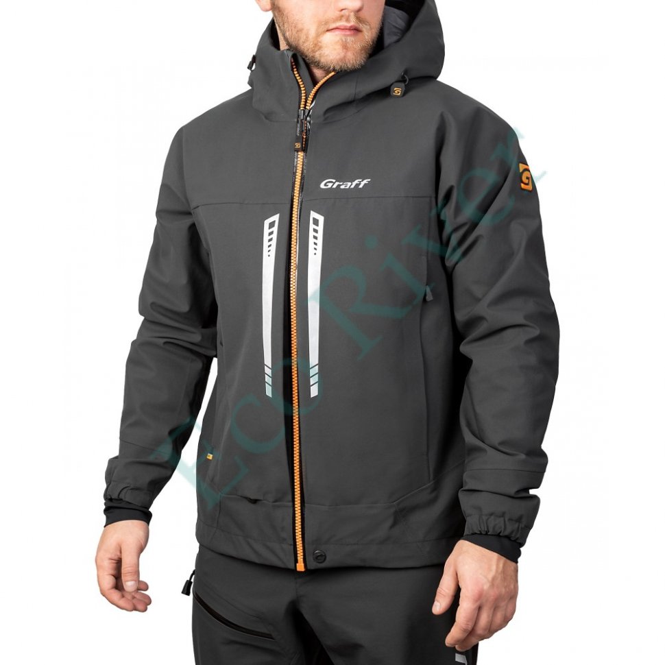 Костюм рыболовный Graff демисезонный размер 4XL/176-182 (Bratex 20000, темно-серый)