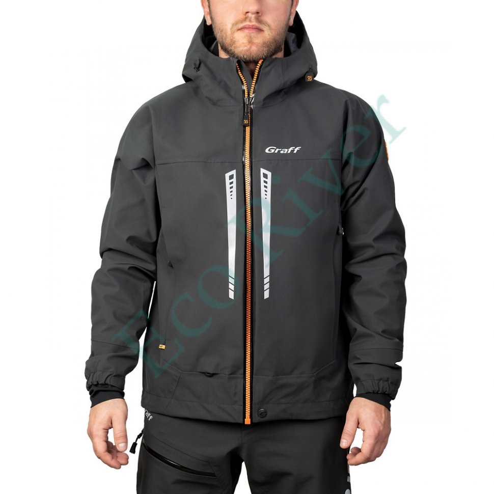 Костюм рыболовный Graff демисезонный размер 4XL/176-182 (Bratex 20000, темно-серый)