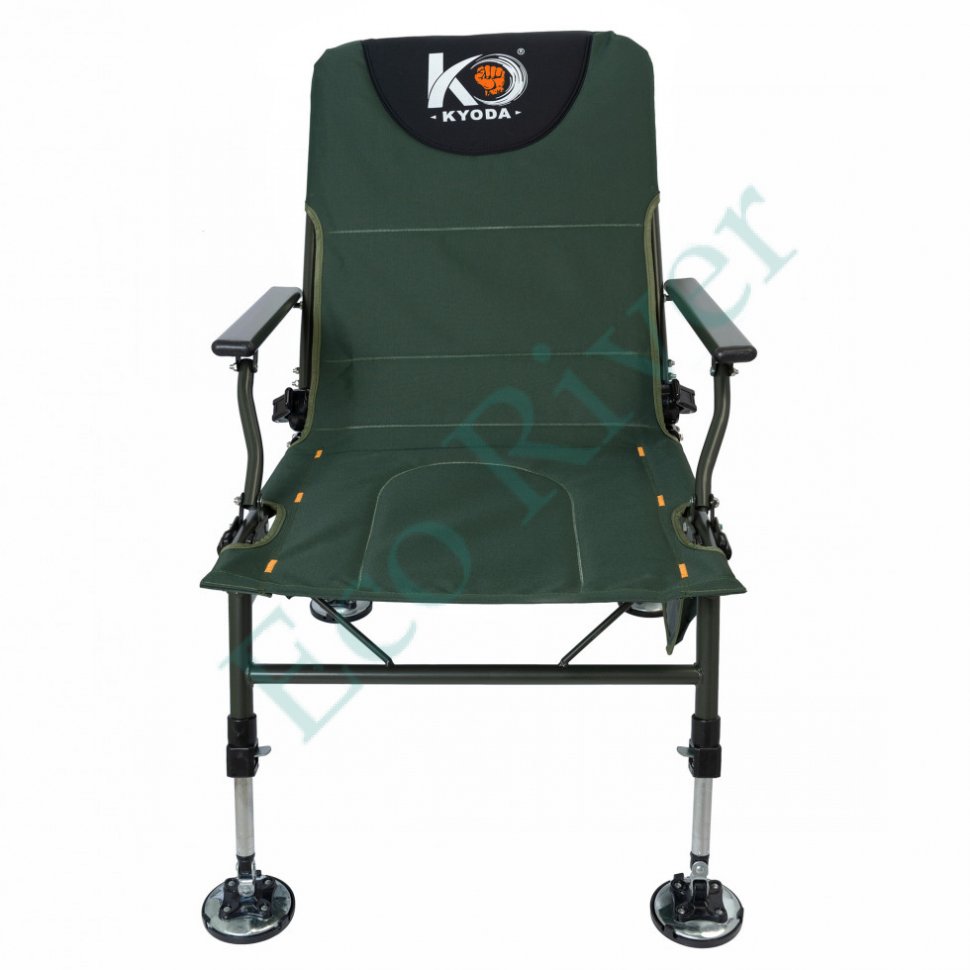 Кресло карповое Kyoda 56х46х40/104, полуавтоматическое, пласт.фурнитура