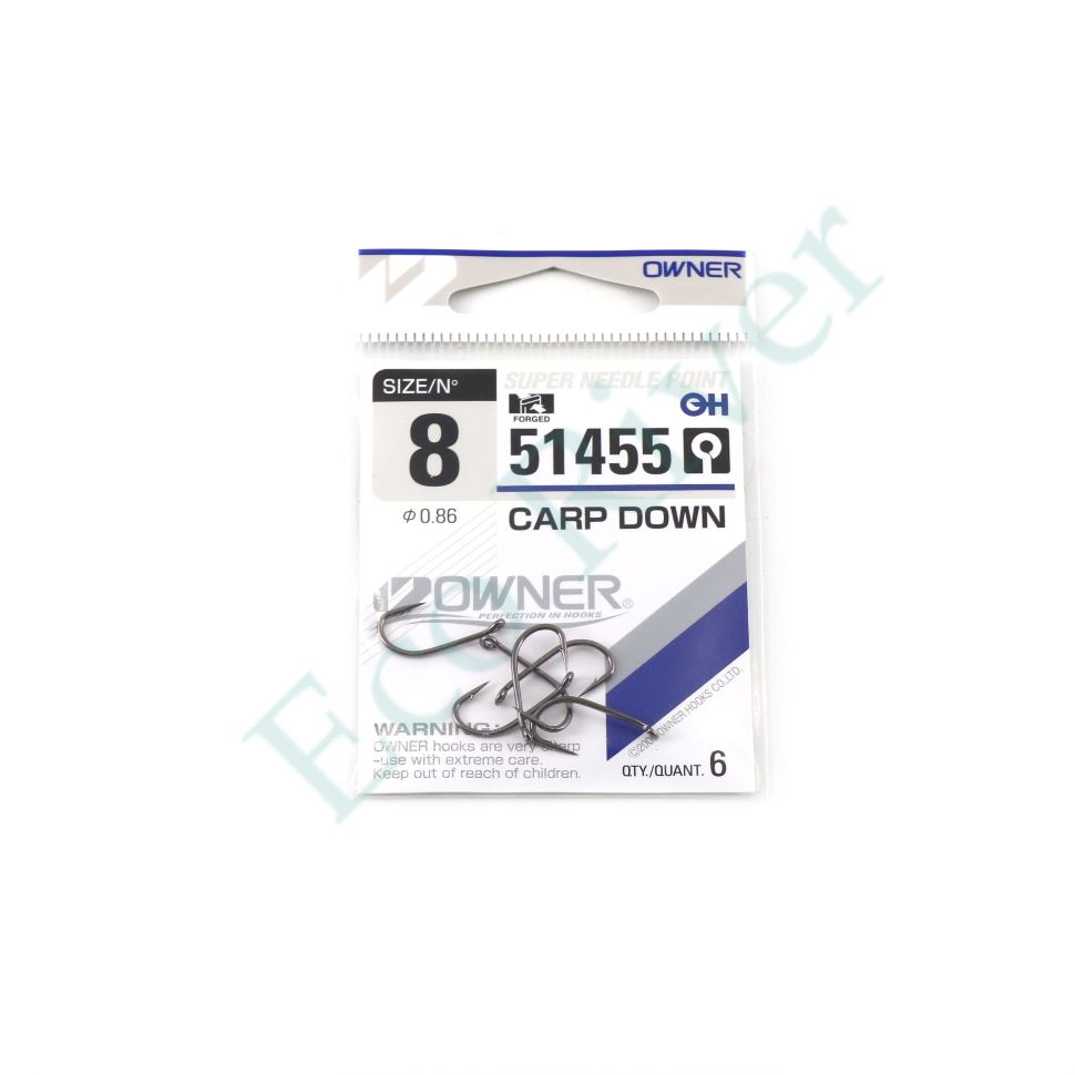 Крючок Owner Carp Down BC №8 6шт