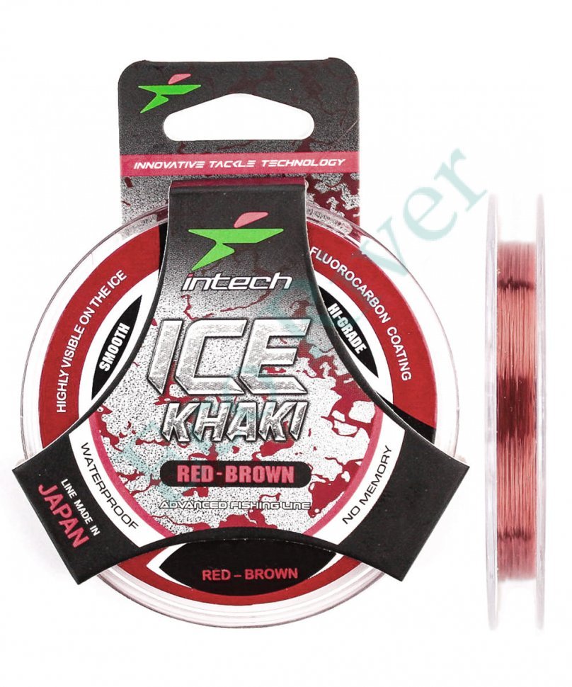 Леска Intech Ice Khaki кр.-коричн. 0.10 50м