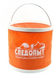 Ведро складное Следопыт, 9 л, оранж., без чехла/40/50/
