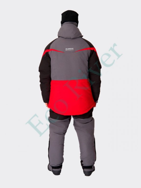 Костюм зимний Alaskan NewPolar M11 XXL красн/сер/черн (куртка+полукомб.)