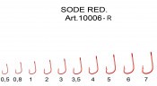 Крючок Fish Season Sode-ring №0.5 Red 10шт 10006-R005F