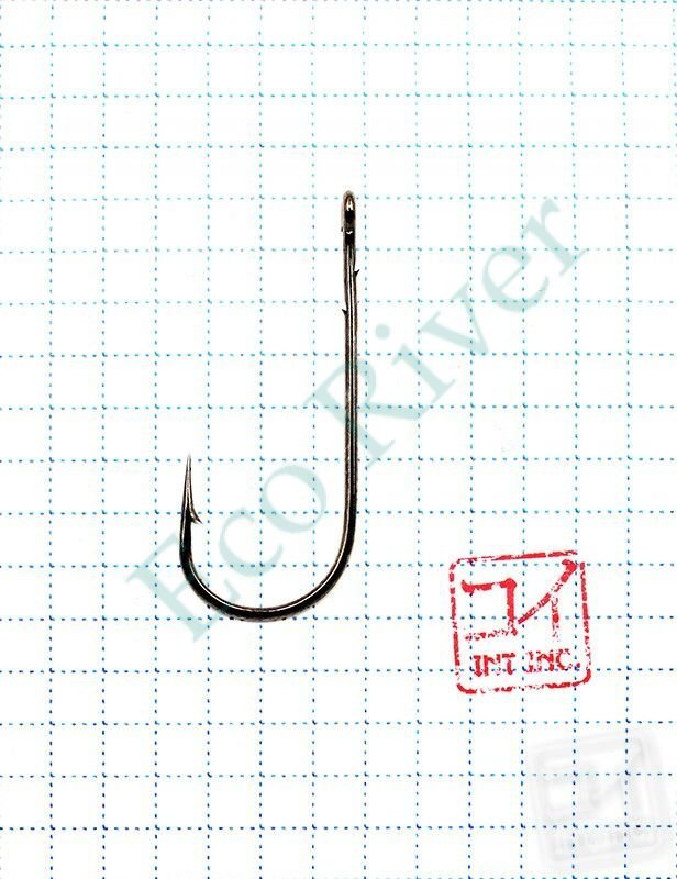 Крючок KOI ROUND BEND WORM , размер 2/0 (INT), цвет BN (10 шт.)/75/