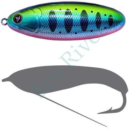 Блесна-незацепл. Sprut Bloody Woody Weedless Spoon 70S 15г/SBGTR