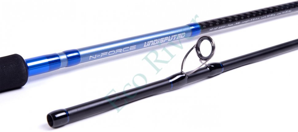 Спиннинг штекерный карбоновый Namazu Pro N-Force Undisputed IM8, 2,4 м, тест 30-80 г/25/