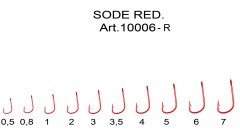 Крючок Fish Season Sode-ring №0.8 Red 10шт 10006-R008F