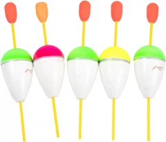 Поплавок Яман Капля сквозной с бобышкой, пенопласт, 15 г, цвет в ассорт. (уп. 5 шт)