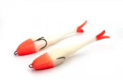 Поролоновая рыбка Yaman Devious Minnow на двойнике, р. 135 мм, цвет 15 UV (5 шт.)