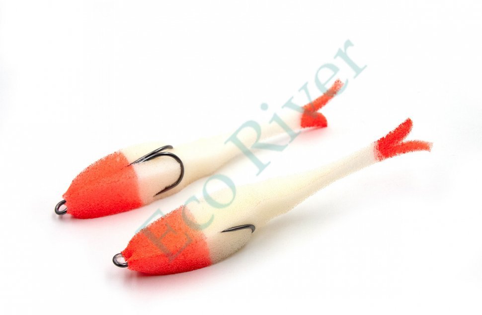 Поролоновая рыбка Yaman Devious Minnow на двойнике, р. 135 мм, цвет 15 UV (5 шт.)