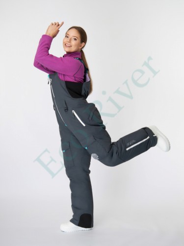 Костюм зимний Alaskan Vanda женский XS бел/голуб/сер (куртка+полукомбинезон)