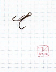 Крючок KOI O'SHAUGHNESSY TREBLE, размер 4 (INT), цвет BN, тройник (10 шт.)/19/